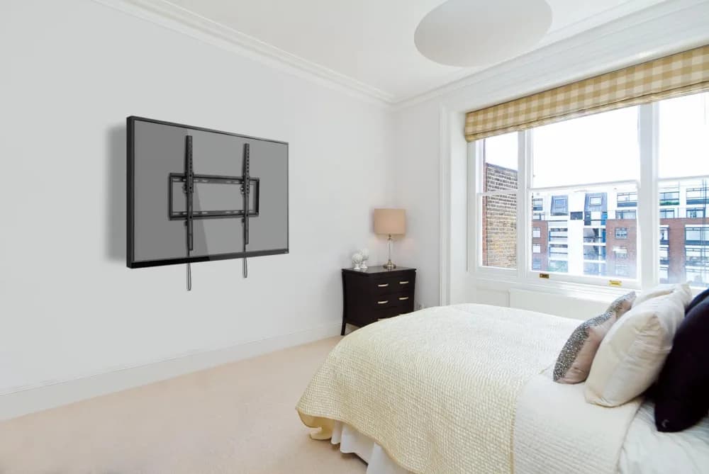 Suport de perete Akai cu inclinatie 0/-8°, diagonala display 32"-55", VESA min. 200x200, VESA max. 400x400, suporta pana la 35kg, distanta fata de perete 20,5mm, negru — miniatură