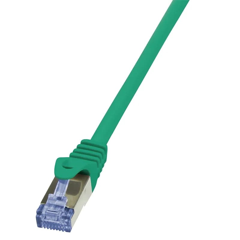 PATCH CORD S/FTP LOGILINK Cat6a, LSZH, cupru, 7.5 m, verde, AWG26, dublu ecranat "CQ3085S"