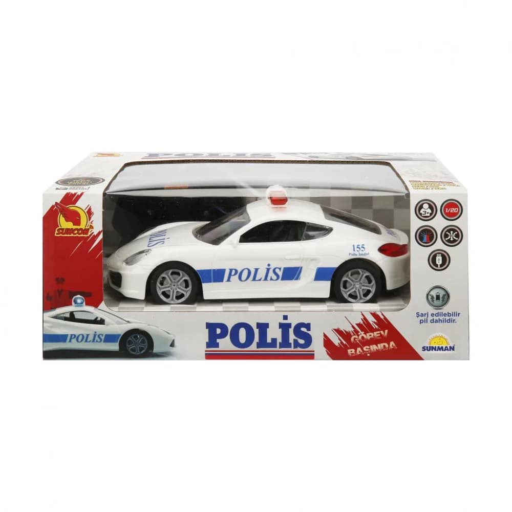 REMOTE CONTROL POLICE CAR, AZTEC, SCALE 1:20 — miniatură
