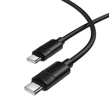 CABLU alimentare si date Borofone "BX123", Charging Data Cable pt. smartphone, USB Type-C la USB Type-C, 60W, 1m, negru "6941991124235"