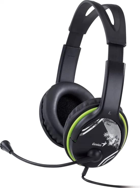 CASTI Genius, "HS-400A", cu fir, standard, utilizare multimedia, microfon pe brat, conectare prin Jack 3.5 mm x 2, negru, "31710169100" — miniatură