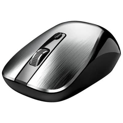 MOUSE Genius "NX-7125”, PC sau NB, wireless, 2.4G, BlueEye, 1200 dpi, butoane/scroll 3/1, argintiu, "31030044402" — miniatură