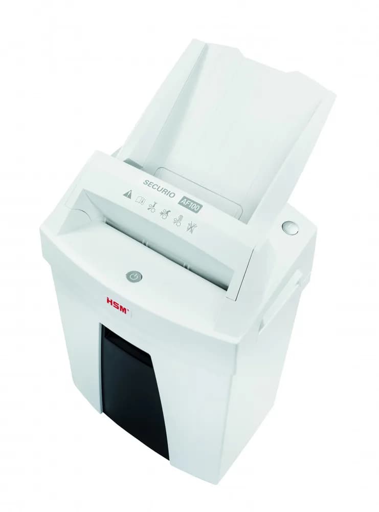 Distrugator documente automat HSM Securio AF100, 5-6 coli, cross cut (4.5 x 25mm), securitate 4 "H-2063111" — miniatură