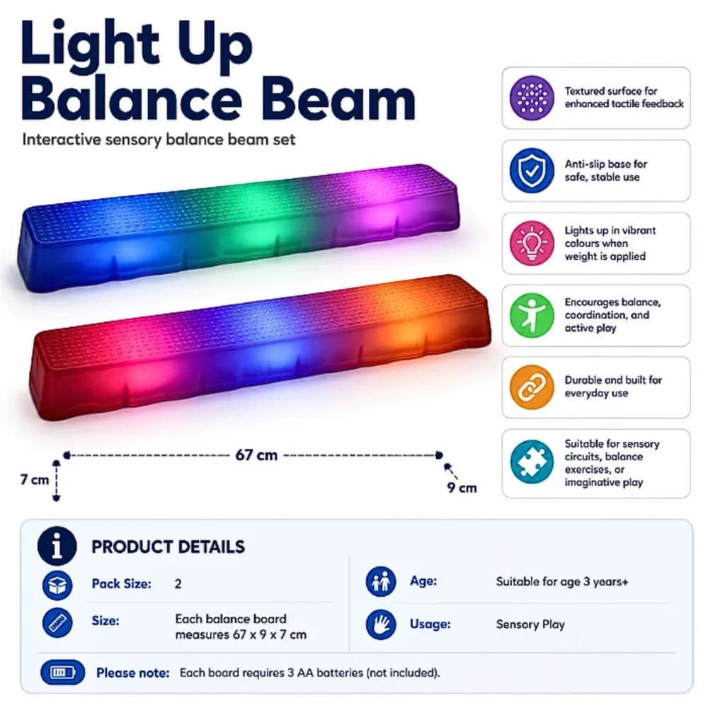 Placă de echilibru cu LED – Set de 2 — miniatură