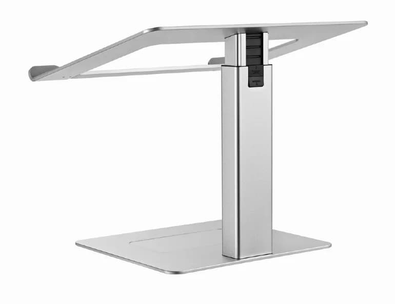 STAND GEMBIRD notebook 15.6", reglare inaltime: 225-380mm, suporta greutate: 5Kg, tampon silicon, aluminiu, silver, "NBS-D1-02" — miniatură
