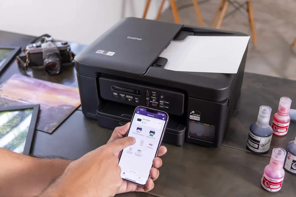 Multifunctional Inkjet CISS Color brother DCP-T730DW, A4, Functii: Impr.|Scan.|Cop., Viteza de Printare Monocrom: 16ppm, Viteza de printare color: 15.5ppm, Conectivitate:USB|WIFI, Duplex:Da, ADF:ADF(incl.TV 11lei) "DCPT730DWYJ1" — miniatură