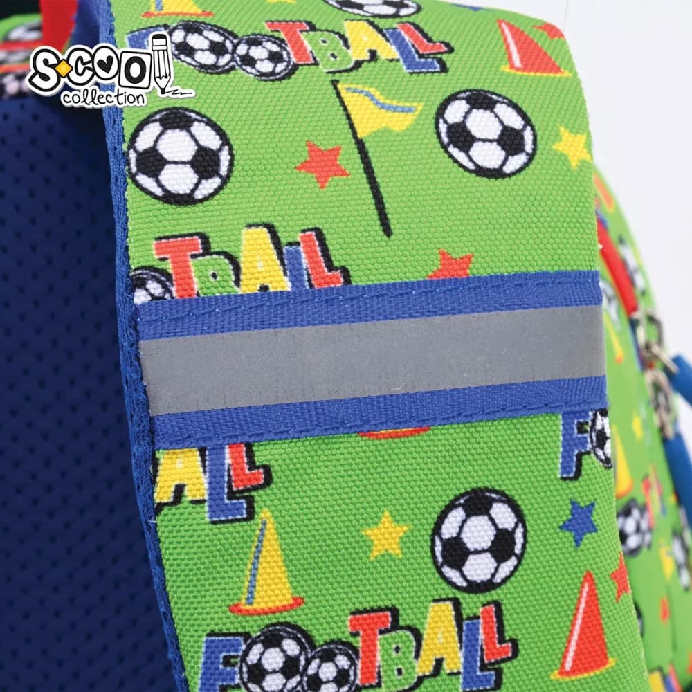 Ghiozdan gradinita, 30x25x14 cm, FOOTBALL FUN - S-COOL — miniatură