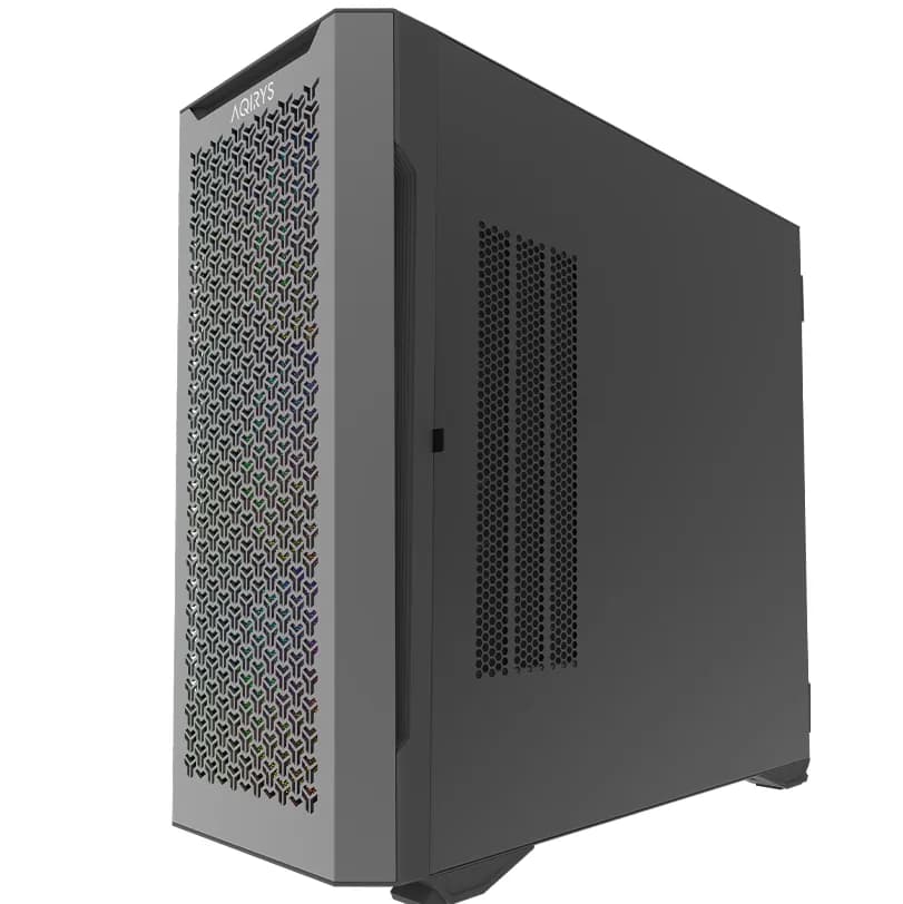 Carcasa AQIRYS AQUILLA, RGB, Mid Tower, Black — miniatură