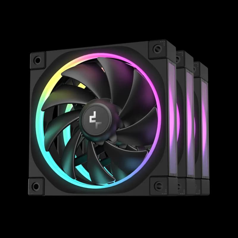 Ventilator Carcasa DEEPCOOL FL12-3 in 1, 12 cm, 2150 RPM, 3 ventilatoare, RGB