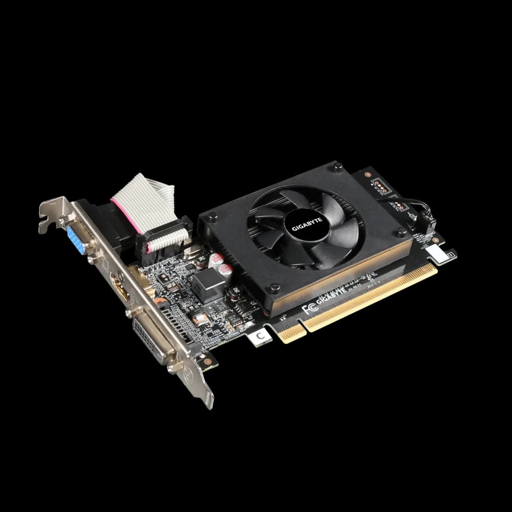 Placa video Gigabyte GeForce GT 710, 2GB GDDR3, PCI Express 2.0, 64-bit — miniatură