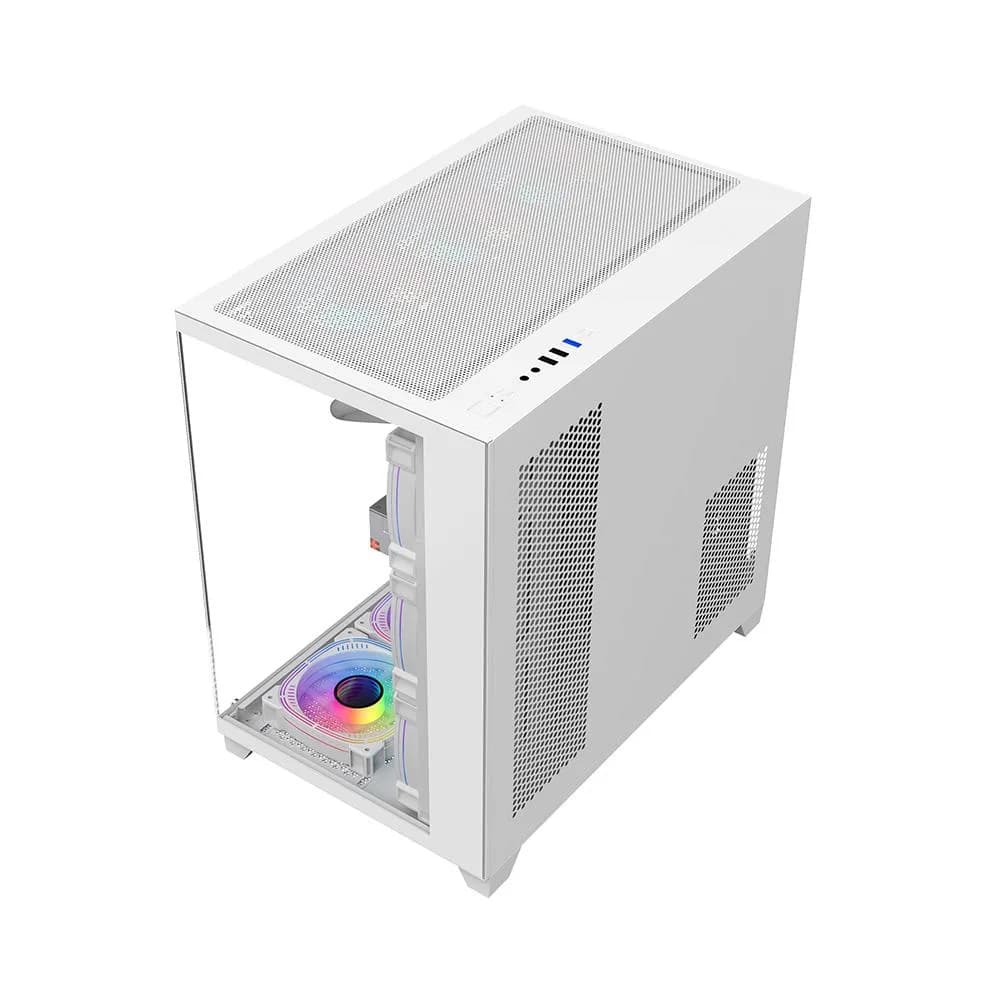 Carcasa 1STPLAYER Gaming MV8 Cube Tower ALB — miniatură