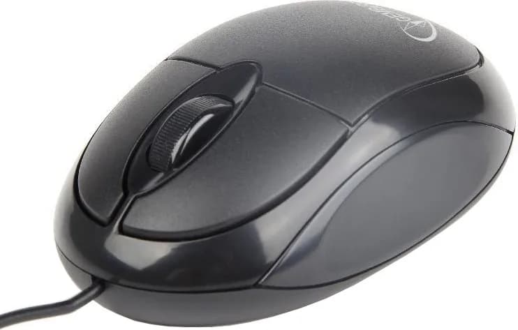 MOUSE GEMBIRD, PC sau NB, cu fir, USB, optic, 1000 dpi, butoane/scroll 3/1, negru, "MUS-U-01" — miniatură