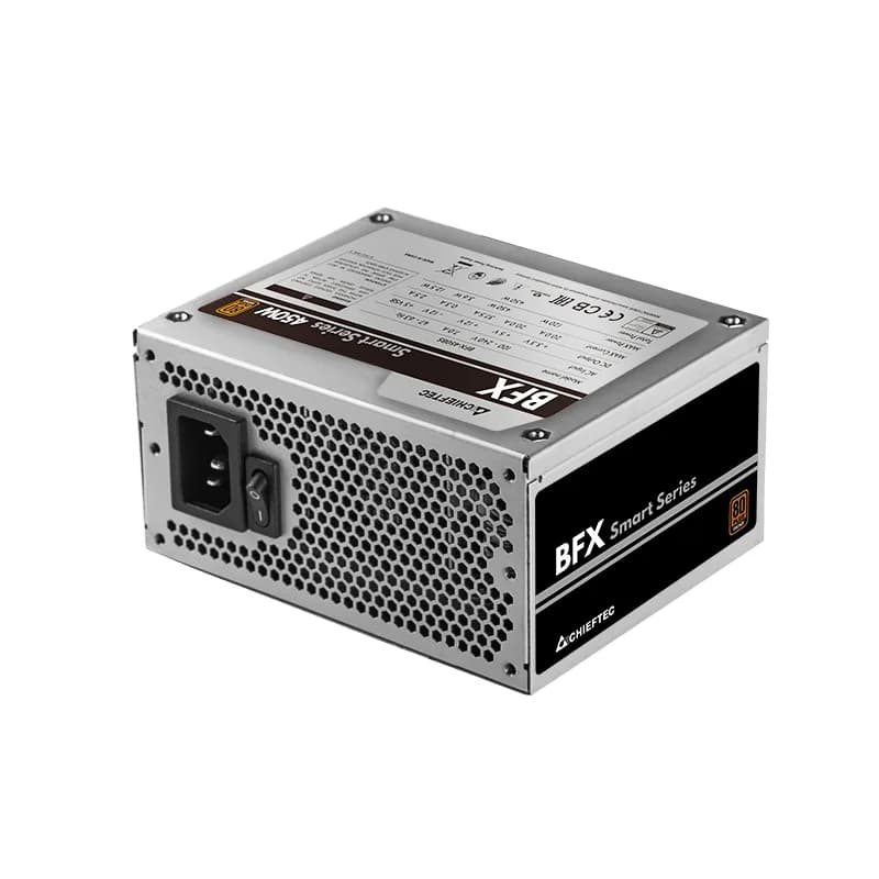 SURSA Chieftec Smart 450 W, non-modulara, certificare 80 Plus Bronze, ventilator 90mm, CPU 4+4 pin x 1, PCI-E 6+2 pin x 2, SATA x 3, "BFX-450BS" — miniatură