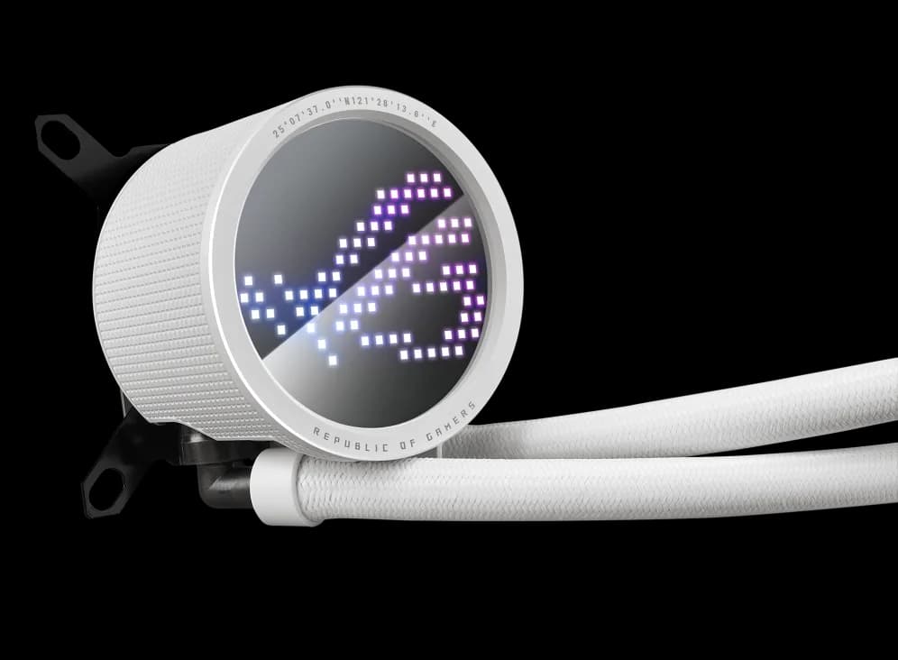 Cooler Lichid Asus ROG RYUO III 240 ARGB WHT, 90RC00J2-M0UAY0 "ROG RYUO III 240 ARGB WHT" — miniatură