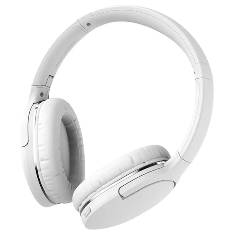 CASTI Baseus Encok D02 PRO, utilizare multimedia, smartphone, over the ear, pliabile, microfon pe casca, conectare prin Bluetooth 5.0, alb "NGTD010302" - 6932172611699 — miniatură