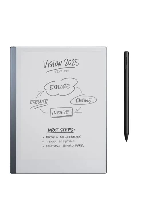 RM114 reMarkable 2 10.3" Paper Tablet with Marker Plus and Polymer Weave Book Folio Grey — miniatură