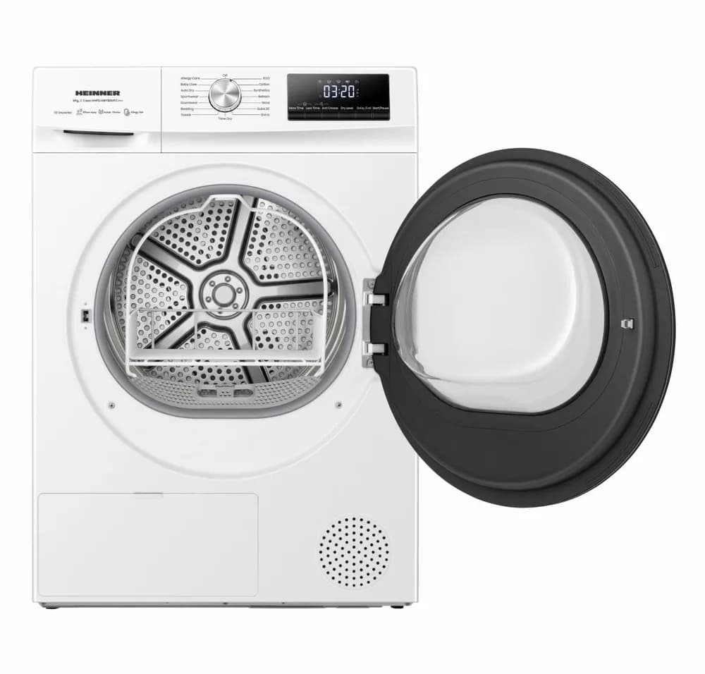 Uscator de rufe HEINNER HHPD-HMY80IVFC+++, 8 kg, Inverter, Clasa: C, Alb — miniatură