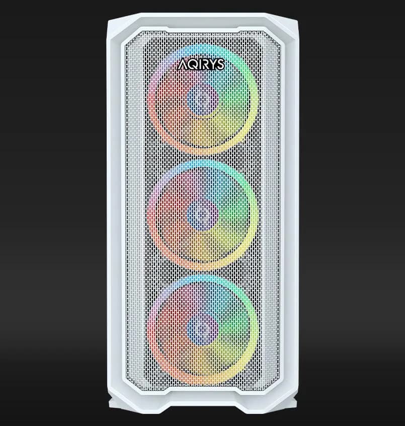 Carcasa Aqirys Wezen Midi Tower White RGB — miniatură