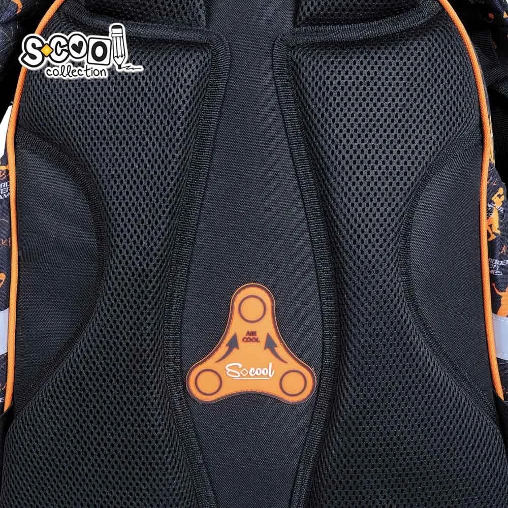 Ghiozdan anatomic, 39x33x18 cm, BASKETBALL - S-COOL — miniatură