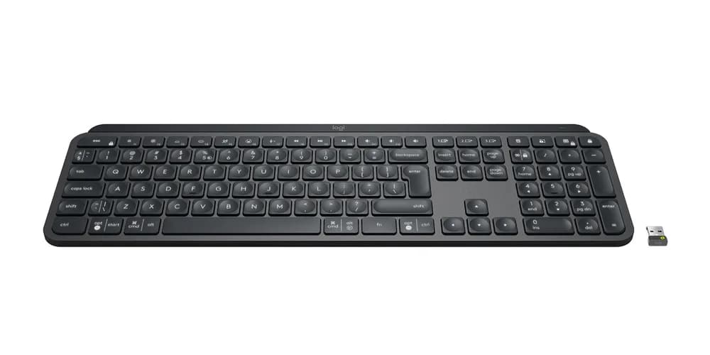 LOGITECH MX Keys Bluetooth Illuminated Keyboard - GRAPHITE- US INTL - B2B "920-010251" — miniatură