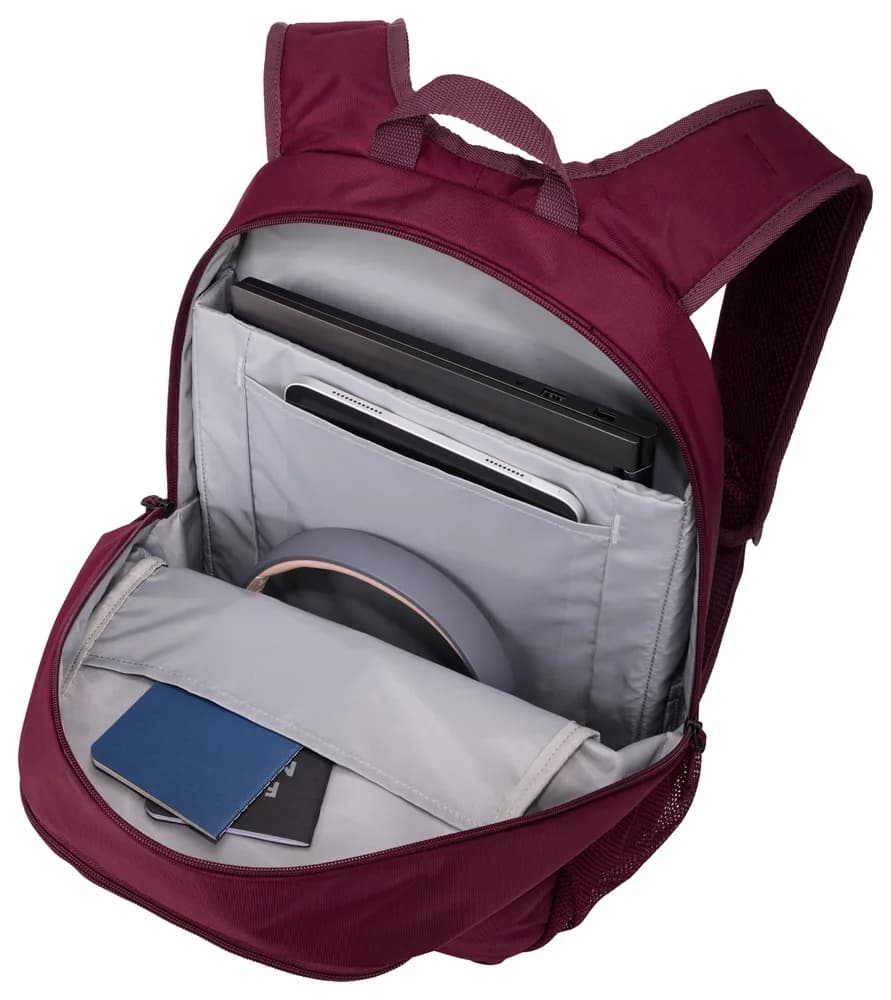 RUCSAC CASE LOGIC, pt. notebook de max. 15.6 inch, 2 compartimente, buzunar frontal | buzunar lateral x 2, waterproof, poliester, deep burgundy "WMBP115" 3205623 — miniatură