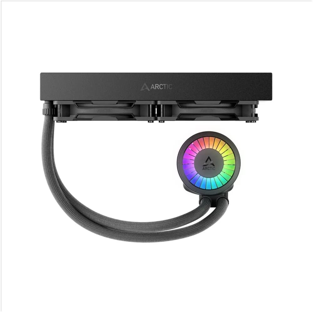 COOLER Arctic "Liquid Freezer III Pro 280 A-RGB", skt. LGA1851, LGA 1700, AM4, AM5, racire cu lichid, 2 x 140mm P14 Pro ARGB, 800 - 2800 RPM, ARGB, negru "ACFRE00183A" — miniatură