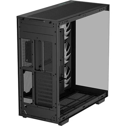 CARCASA DeepCool "CH780", Tower, ATX, fara sursa, 1xfan, USB 3.2 gen 1 x 4, USB Type-C x 1, audio, PSU shroud,9 sloturi expansiune,iluminare ARGB, negru "R-CH780-BKADE41-G-1" — miniatură