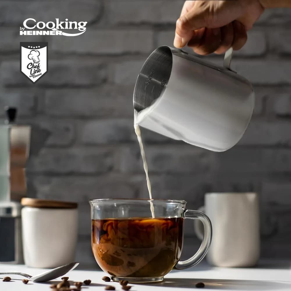 CANA INOX LAPTE 550 ML, COOKING BY HEINNER, CHEF LINE — miniatură