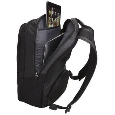 RUCSAC CASE LOGIC, pt. notebook de max. 14 inch, 2 compartimente, buzunar frontal x 2 | buzunar lateral x 2 | buzunar dorsal, waterproof, poliester, negru, 3205287 "RBP414 BLACK" — miniatură