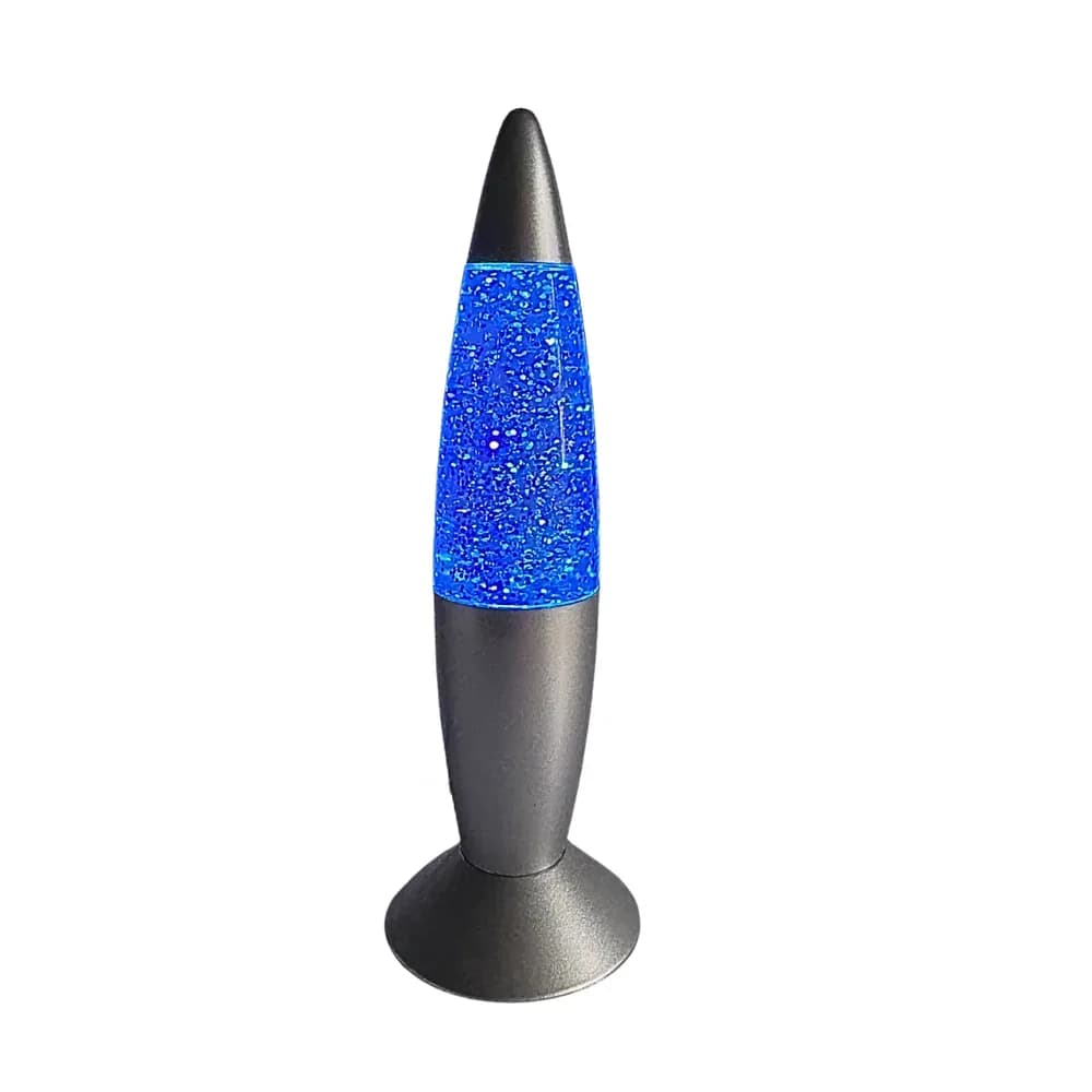 Lampa racheta cu sclipici, scutura si straluceste — miniatură