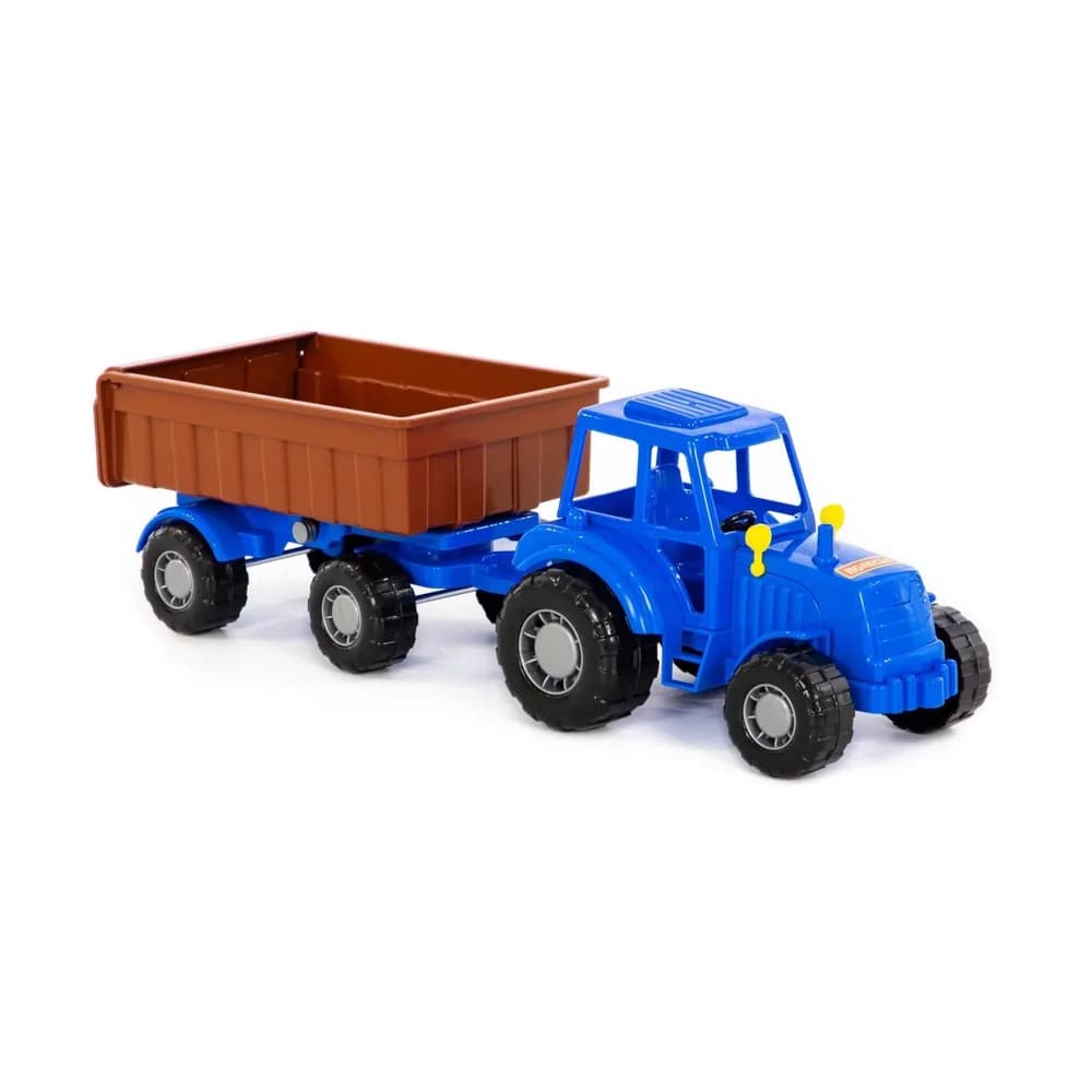 Tractor cu remorca, 44.7x13.4x13.5 cm, Polesie — miniatură