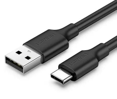 CABLU alimentare si date Ugreen, "US287", Fast Charging Data Cable pt. smartphone, USB 2.0 la USB Type-C 5V/2A, 0.5m, negru "60115" - 6957303861156
