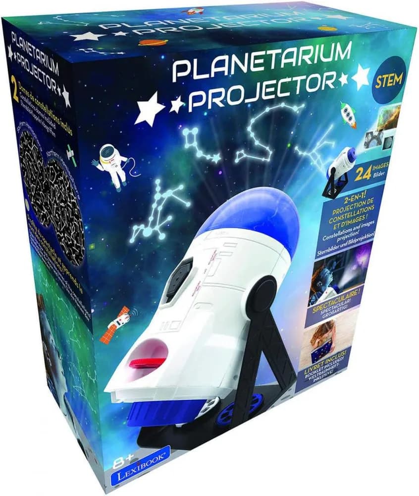 PROIECTOR CU CONSTELATII SI IMAGINI, 2IN1, 360 DE GRADE, LEXIBOOK — miniatură