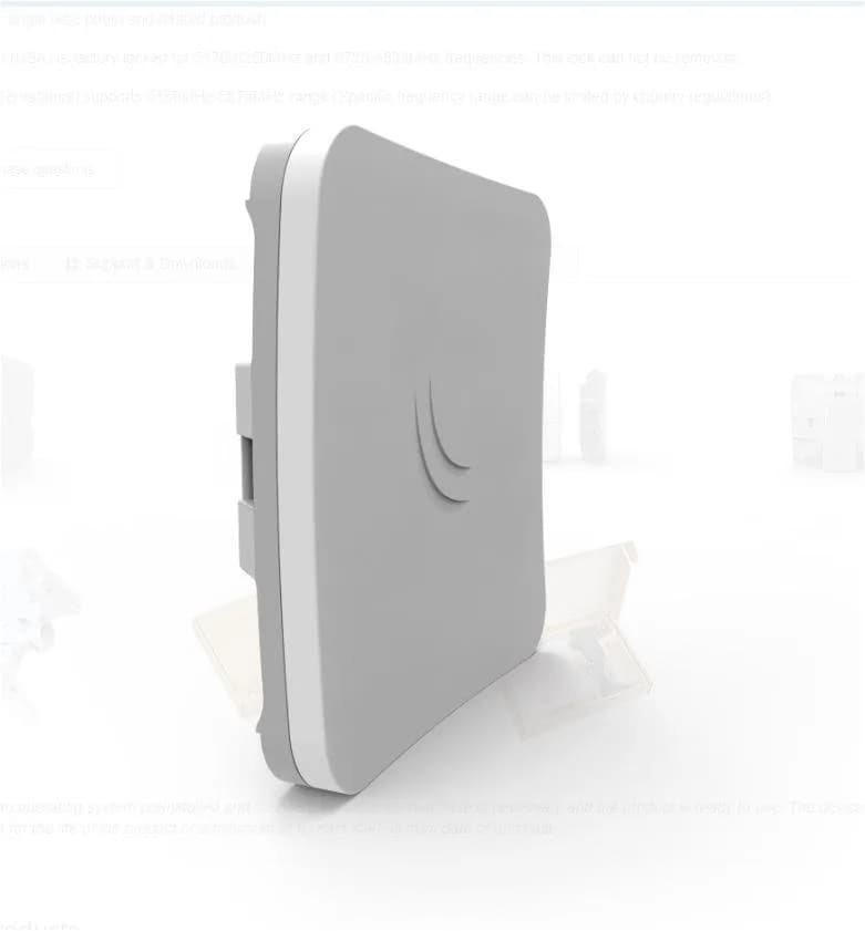 Mikrotik RBSXTSQ5ND SXTsq Lite 5 compact CPE, 16dbi, 5Ghz, outdoor, 12km, CPU: 600Mhz, RAM: 64Mb, 16Mb Flash, Tehnologie: WI-FI 4, standard wireless: 802.11a/n, viteza: 300Mbps, dimensiuni: 129 x 129 x 34 mm.