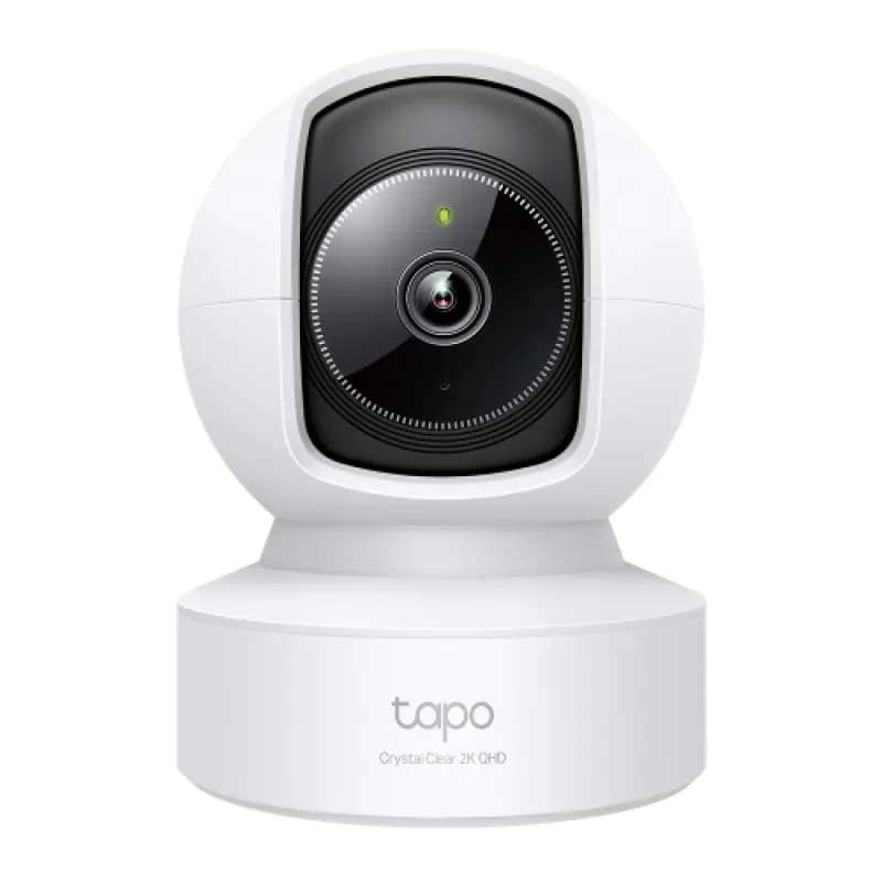 Pan/Tilt AI Home Security Wi-Fi Camera SPEC: 2K QHD (2560x1440), 2.4 GHz, Horizontal 360º, 1 × Ethernet Port FEATURE: Pan/Tilt, Smart AI Detection and Notifications (motion, people, pets, cars, baby crying, abnormal sound), Motion Tracking, Sound and Light Alarm, Remote Control, Two-Way Audio, Voice