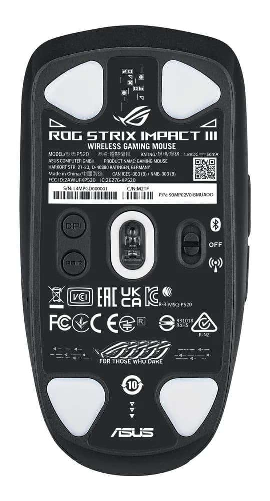 ROG Impact III Wireless Black "90MP03D0-BMUA00" — miniatură