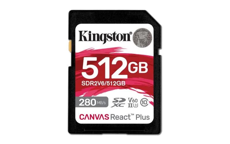 Card de memorie Kingston Canvas React Plus SDXC, 512 GB, Clasa 10