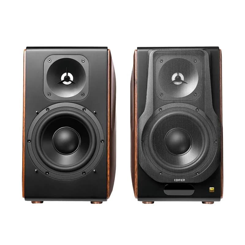 BOXE EDIFIER 2.0, RMS: 256W (2 x 8W, 1 x 120W, 1 x 120W), bluetooth, telecomanda wireless, volum, bass, treble, optical, coaxial, brown, USB, "S3000MKII" — miniatură