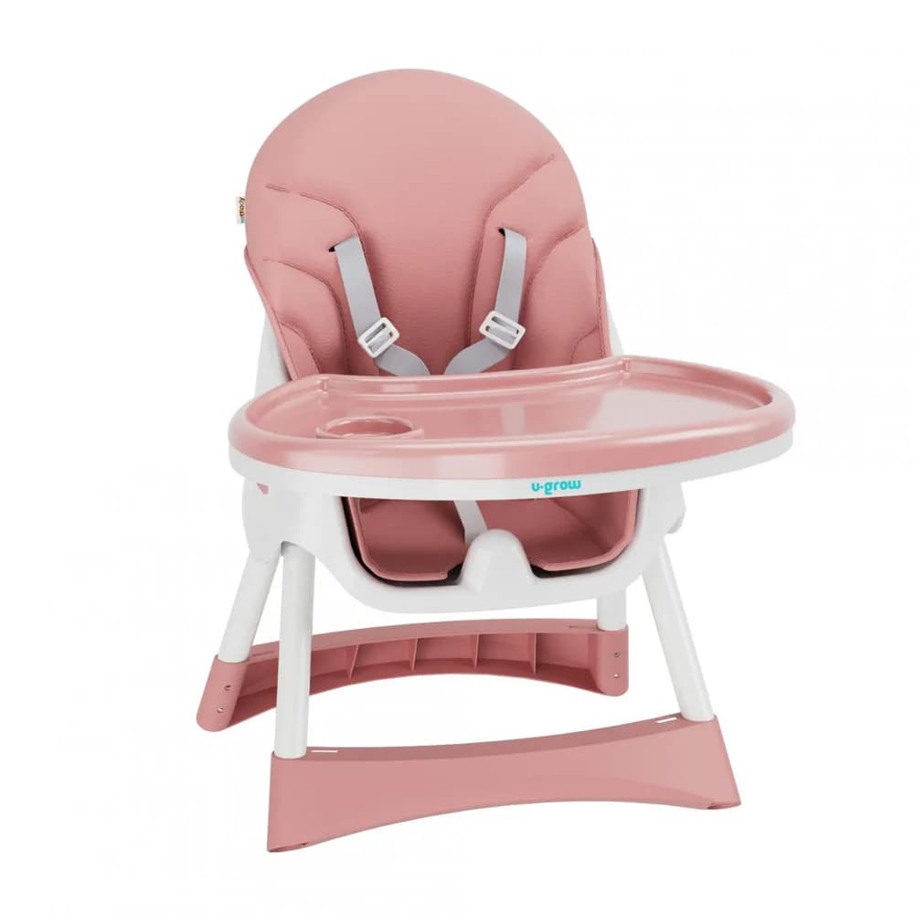 Scaun de masa 2 in 1, pliabil, roz, U-Grow — miniatură