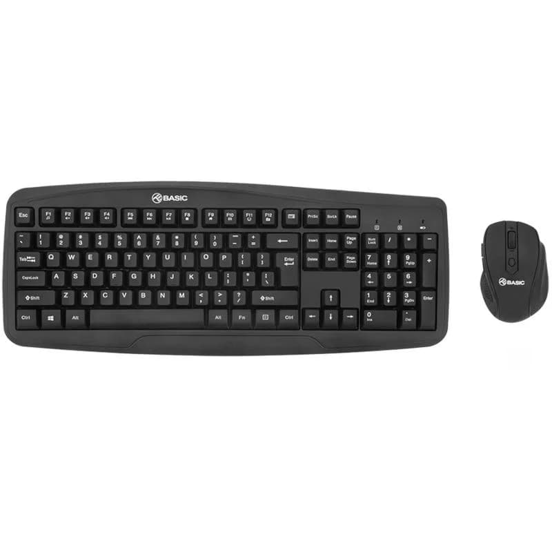 Kit Wireless tastatura si mouse TELLUR TLL491051, taste numerice, negru