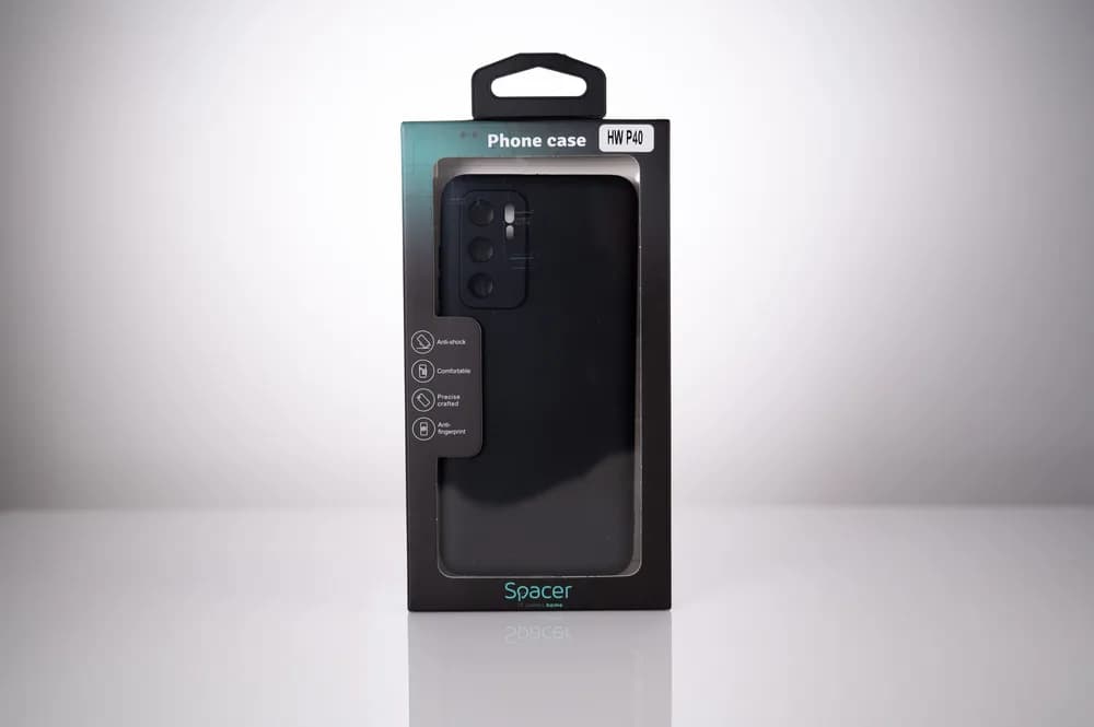 Husa Huawei telefon P 40, negru, tip back cover, material flexibil TPU, "SPPC-HU-P-40-TPU" — miniatură