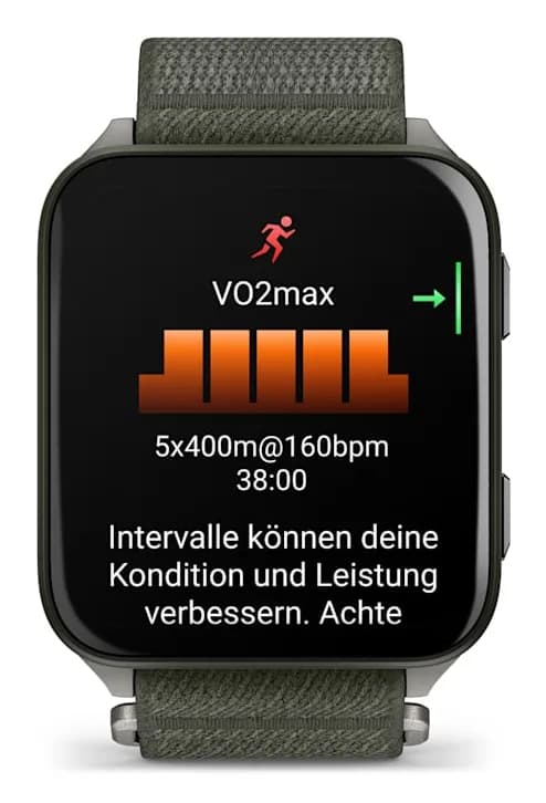 Smartwatch Venu X1 Moss with Titanium Caseback and Moss ComfortFit Nylon Band "010-02980-03" — miniatură