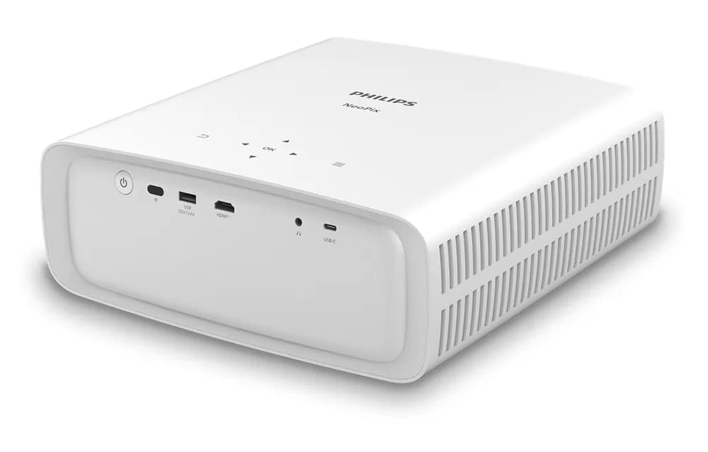 Videoproiector LED Philips NeoPix 750, 1080pWi-Fi 2.4GHz + 5GHz, Bluetooth 4.2, Alb "N-750" — miniatură