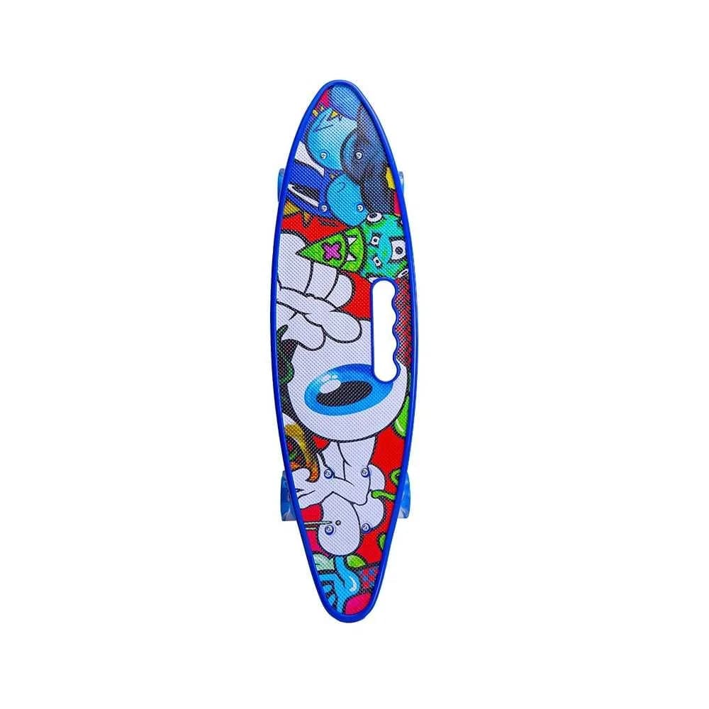 Placa skateboard cu roti silicon, led — miniatură