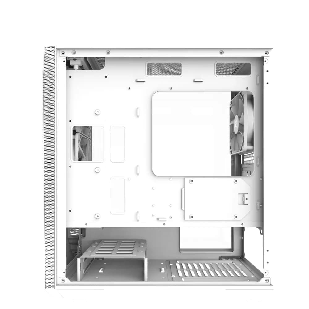 CARCASA Zalman "Z1 Iceberg", mini tower, fara sursa, suporta 5xfan, 3xfan inclus, USB 3.1 gen1 x 2, USB 2.0 x 1, audio+mic, 4 sloturi expansiune, alb, "Z1 Iceberg White" — miniatură