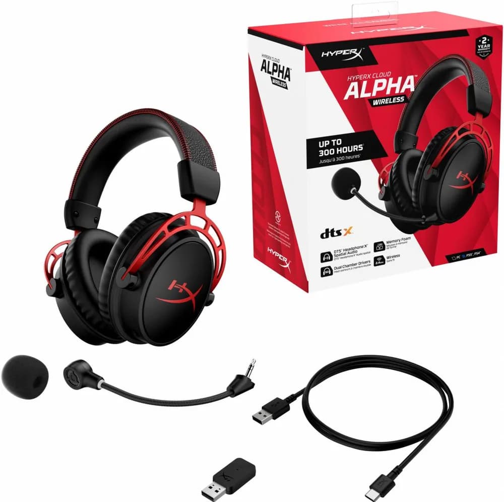 HP HEADPHONES HYPERX CLOUD ALPHAS WR "4P5D4AA" — miniatură