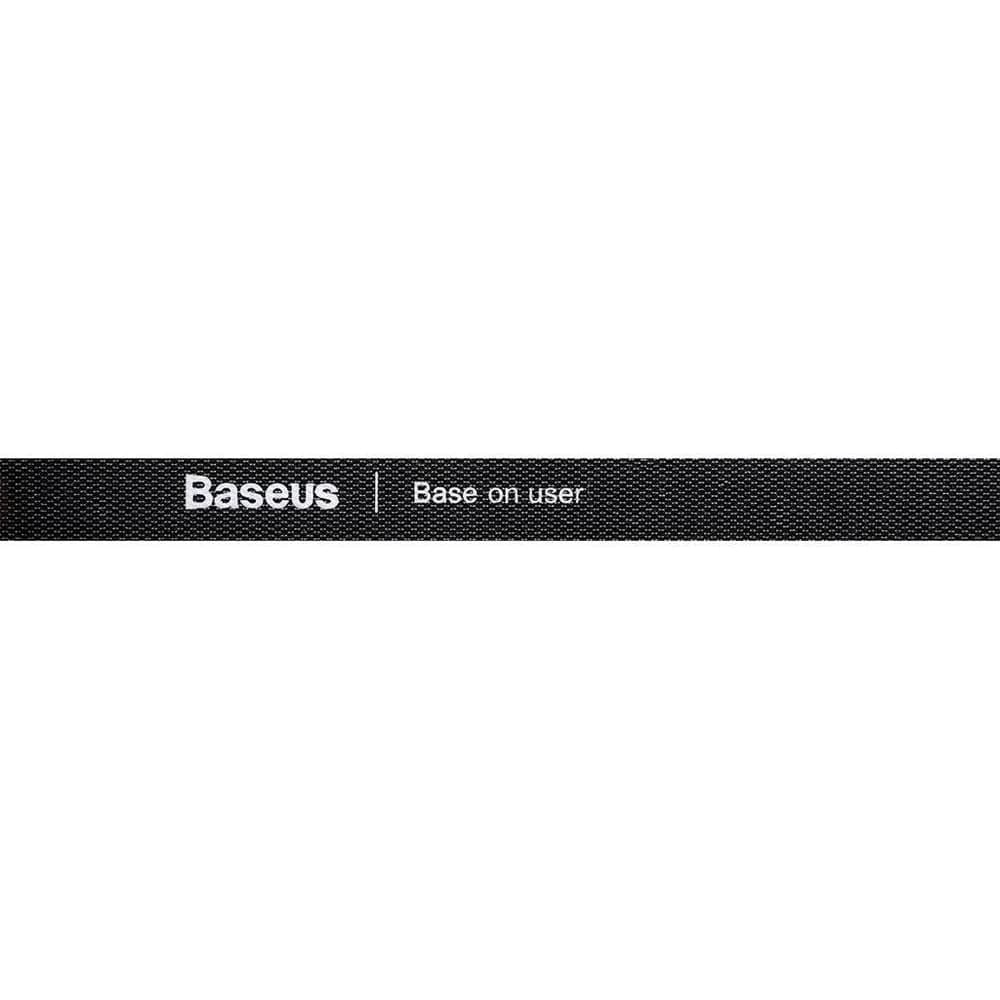 ORGANIZATOR cabluri tip Velcro Baseus Colourful Circle, 3m, negru "ACMGT-F01" - 6953156293496 — miniatură