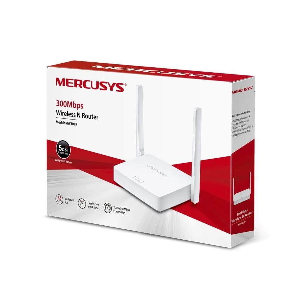 Router wireless MERCUSYS MW301R, WIFI 4, Single Band — miniatură