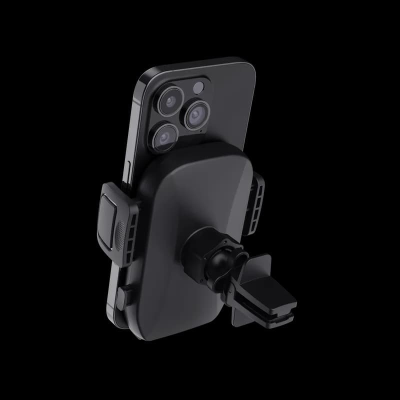 Suport auto Runo Air Vent, negru — miniatură