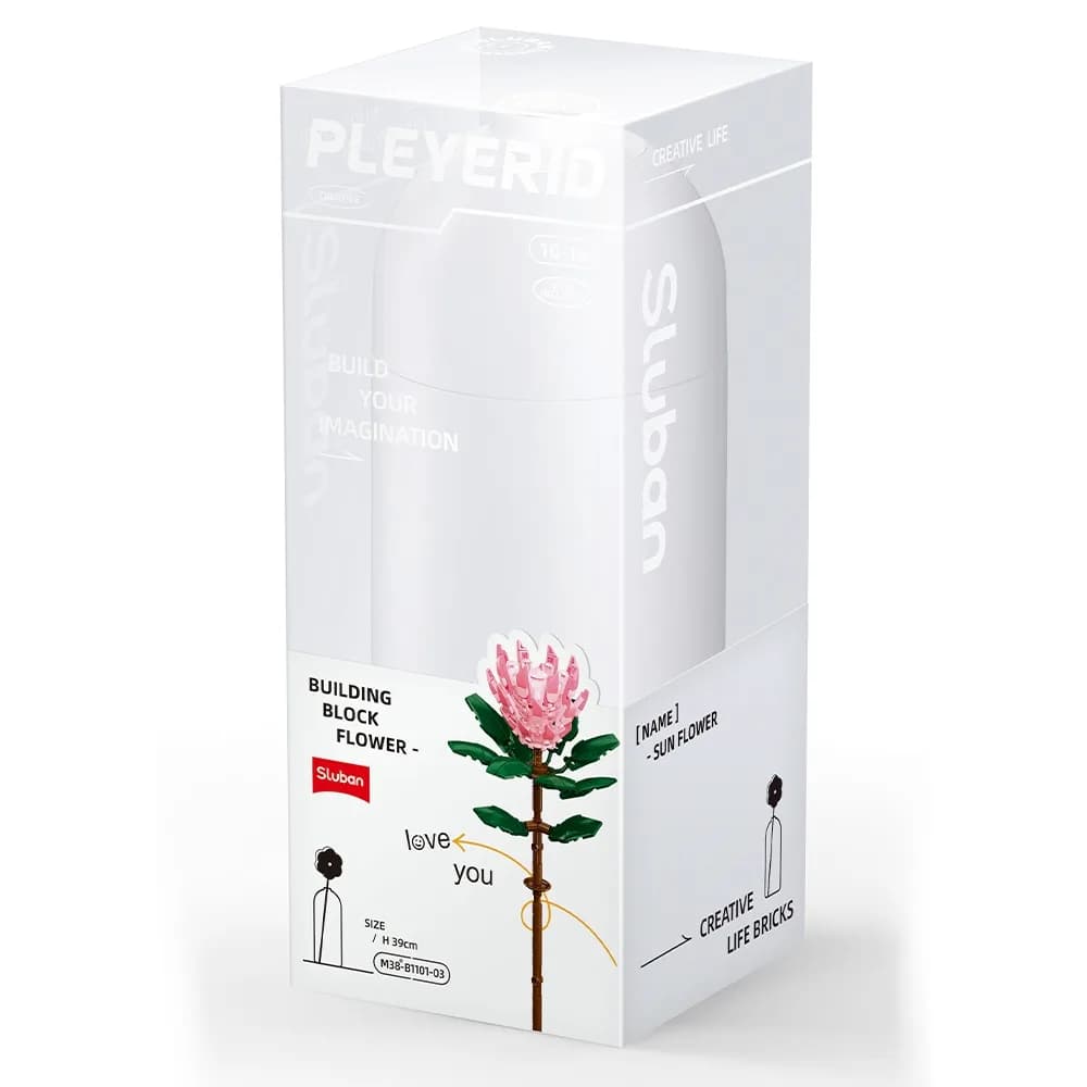 Set de Constructie Flowers, 219 piese, Protea Cynaroides - Sluban — miniatură